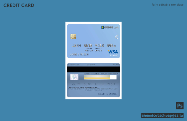Beispielvorschau für ein Albanien-Credins-Bankvisum-Lastschriftverfahren